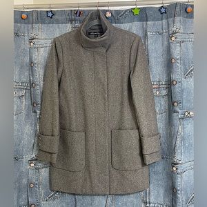 Kenneth Cole Women’s Classic Gray Wool Coat Size 4
